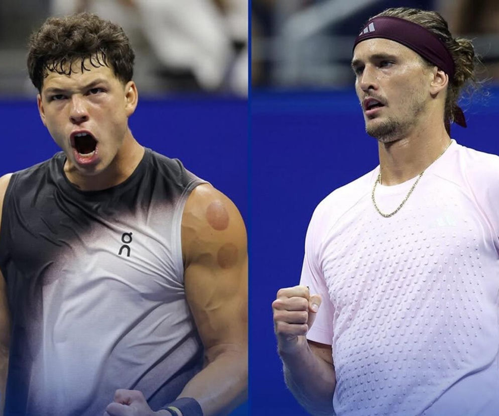 Ben Shelton i Alexander Zverev w trakcie meczu. O rekordowych premiach w finale US Open przeczytasz na SE Supersport.