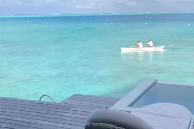 Joanna Krupa z mężem na Bora Bora 