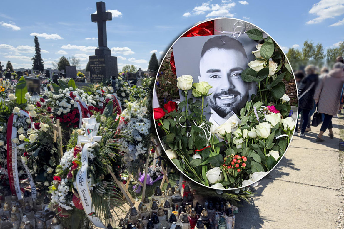 Tak wygląda grób Łukasza Litewki dzień po pogrzebie. Widok rozdziera serce