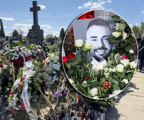 Tak wygląda grób Łukasza Litewki dzień po pogrzebie