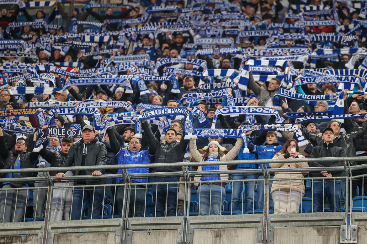 Lech Poznań - Raków Częstochowa: Zdjęcia kibiców z meczu 23. kolejki PKO BP Ekstraklasy