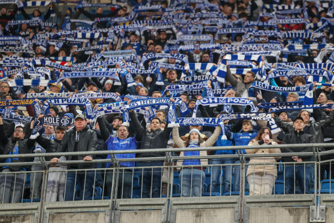 Lech Poznań - Raków Częstochowa: Zdjęcia kibiców z meczu 23. kolejki PKO BP Ekstraklasy