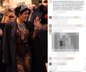 Tłum gwiazd  na pokazie Schaparelli