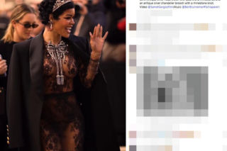 Tłum gwiazd  na pokazie Schaparelli