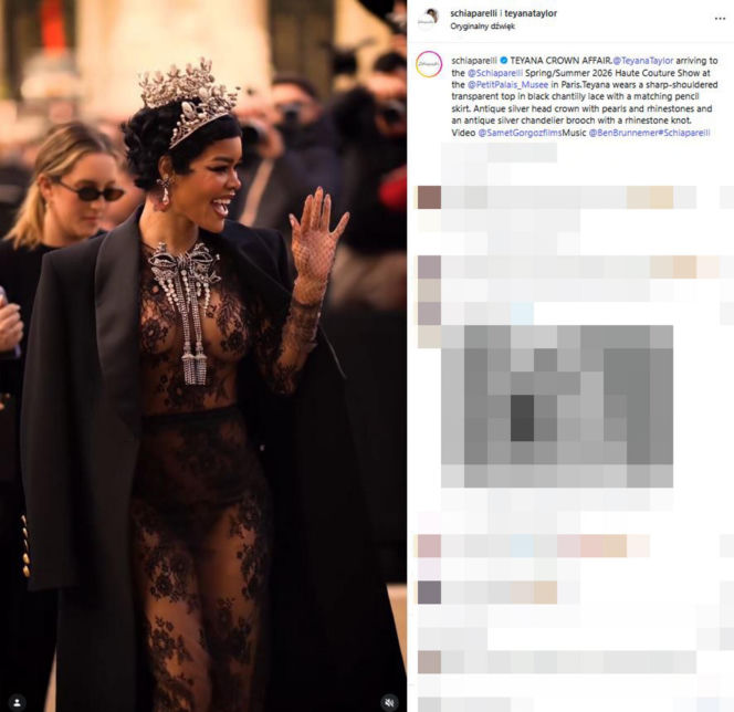 Tłum gwiazd  na pokazie Schaparelli