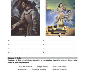Matura 2016 - historia sztuki arkusze