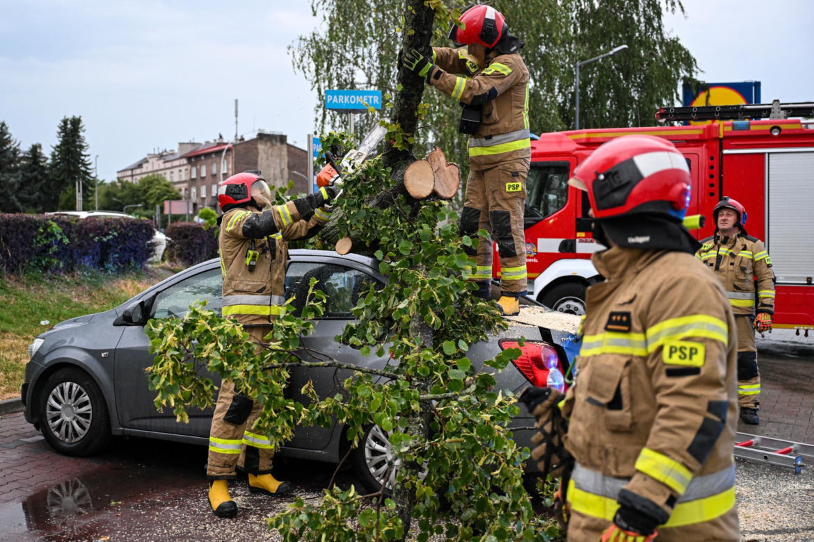  Skutki nawałnic na południu Polski.