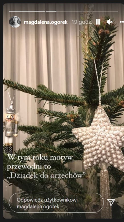 Magdalena Ogórek stroi mieszkanie na święta. Jest motyw przewodni