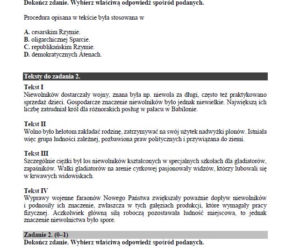 Egzamin gimnazjalny 2018. Historia, WOS. Arkusze