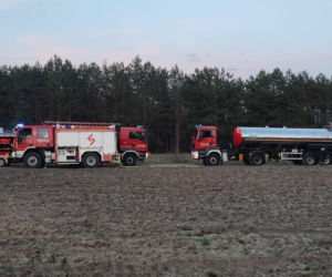 Ogromny pożar pod Grójcem! Spłonęło 80 hektarów lasu