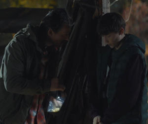 M jak miłość odc. 1921. Franek (Jarosław Śmigielski), jego ojczym (Marcin Sitek)