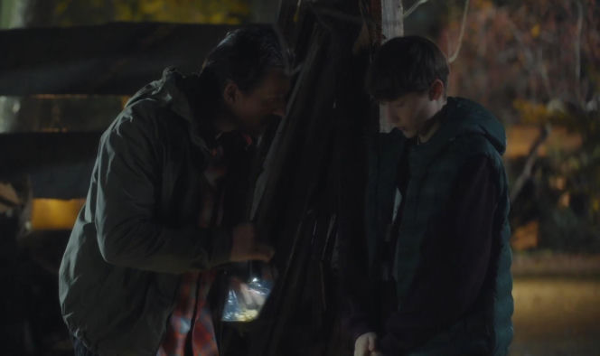 M jak miłość odc. 1921. Franek (Jarosław Śmigielski), jego ojczym (Marcin Sitek)