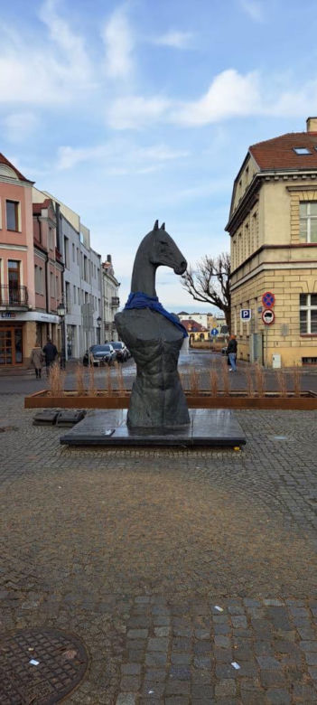 Tak prezentuje się pomnik Seksownego Konia z Konina