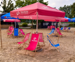 Tak wygląda sztuczna plaża przy Stadionie Śląskim. Rozkręcaliśmy tam imprezę w ramach Eska Summer City