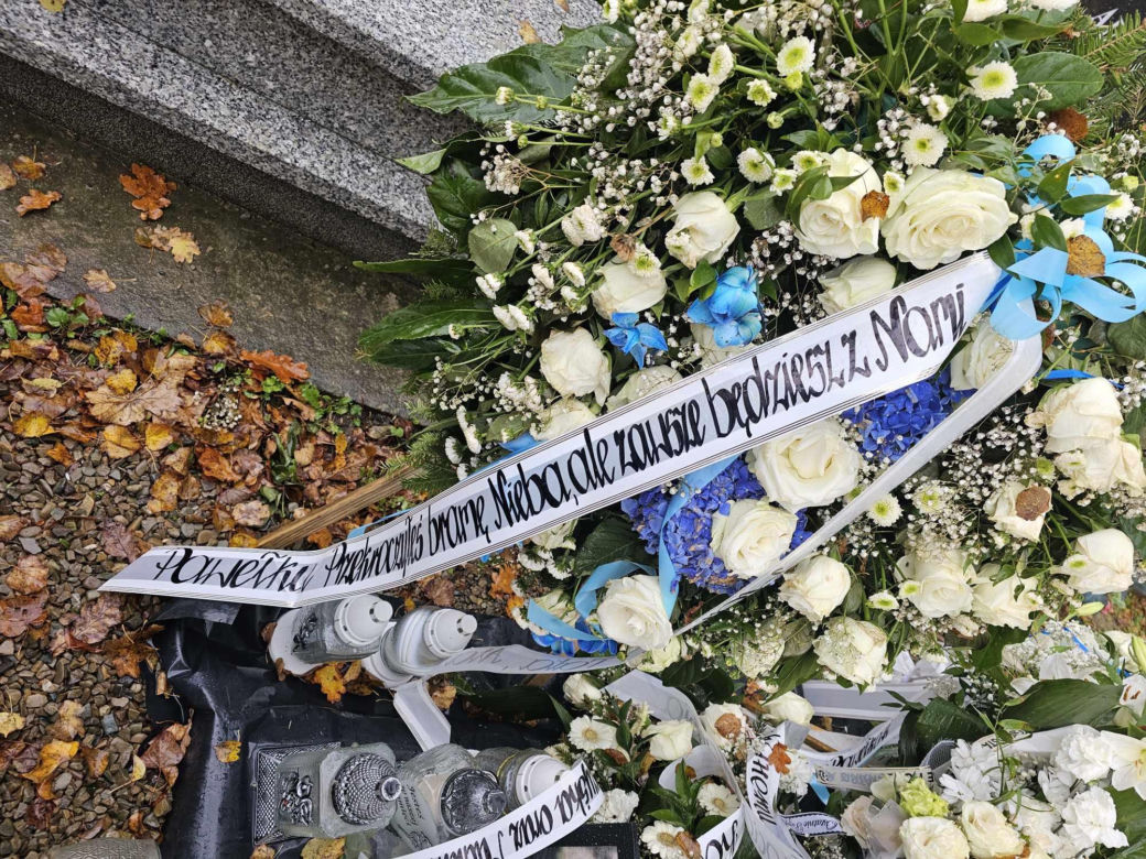 Grób Pawełka, który zginął w wypadku 