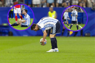 Tak naprawdę zachowywał się Leo Messi podczas meczu Argentyna - Austria. Zdjęcia pokazują wszystko