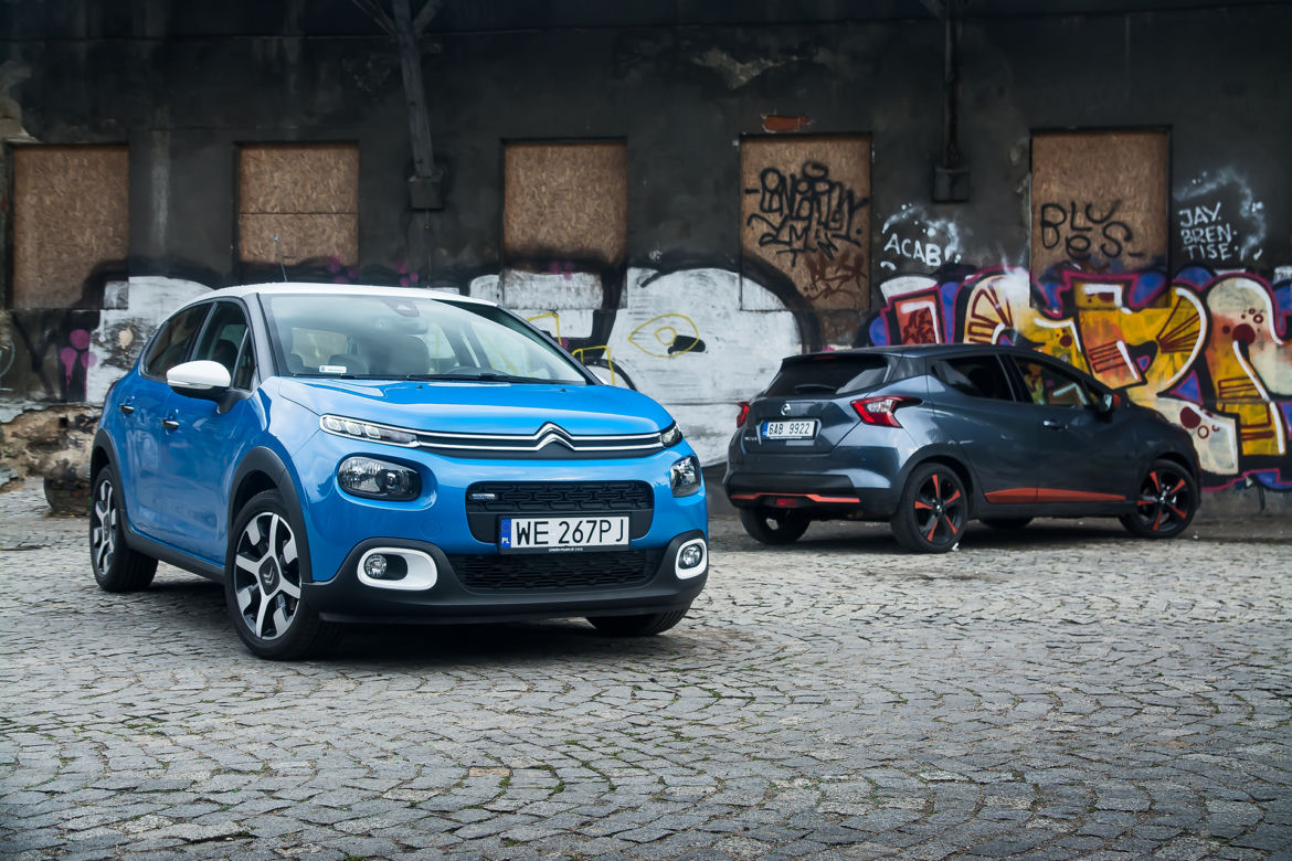 Citroen C3 1.2 82 KM Shine vs. Nissan Micra 0.9 IG-T Tekna