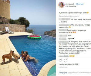 Majdanowie na wakacjach. Małgorzata Rozenek w bikini