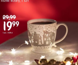 Elegancka filiżanka (19,99 z/1 szt), różne wzory sprawi na pewno przyjemność bliskiej osobie.
