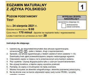 Matura poprawkowa 2021. Język polski. Arkusze CKE, odpowiedzi, tematy wypracowania