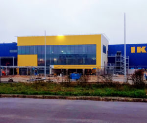Budowa sklepu IKEA w Szczecinie - październik 2020