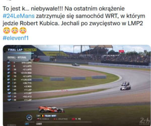 Tak internauci zareagowali na dramat Kubicy w Le Mans 24h