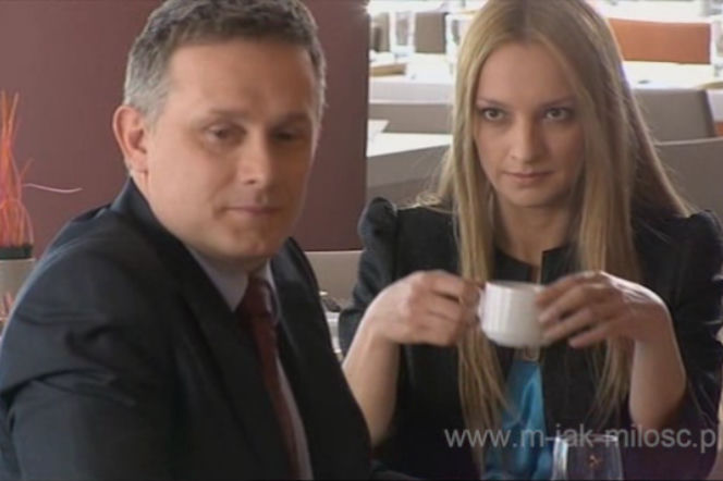 M jak miłość, Artur Rogowski (Robert Moskwa) i Teresa (Dominika Łakomska)