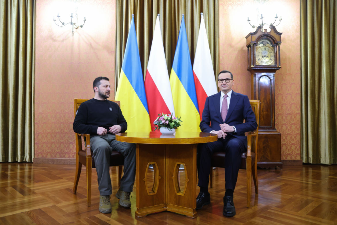 Spotkanie Wołodymyra Zełenskiego z Mateuszem Morawieckim
