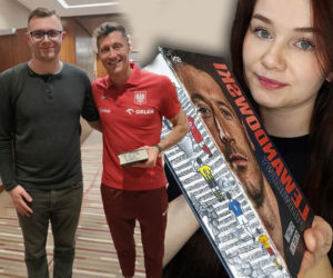 Lewandowski otrzymał unikatowy prezent. Jest z nim całe zgrupowanie