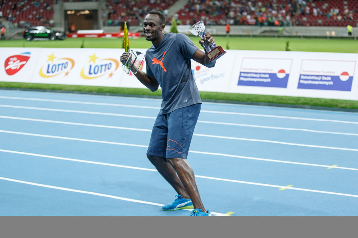 Usain Bolt podczas Memoriału Kamili Skolimowskiej