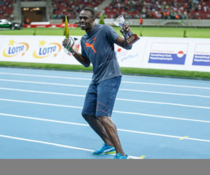 Usain Bolt podczas Memoriału Kamili Skolimowskiej