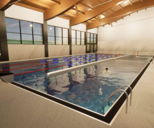 zdjęcie wizualizacji przebudowy krytej pływalni ROSIR w Rzeszowie