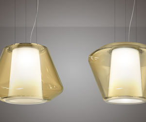 Lampa z odwracalnym szklanym kloszem