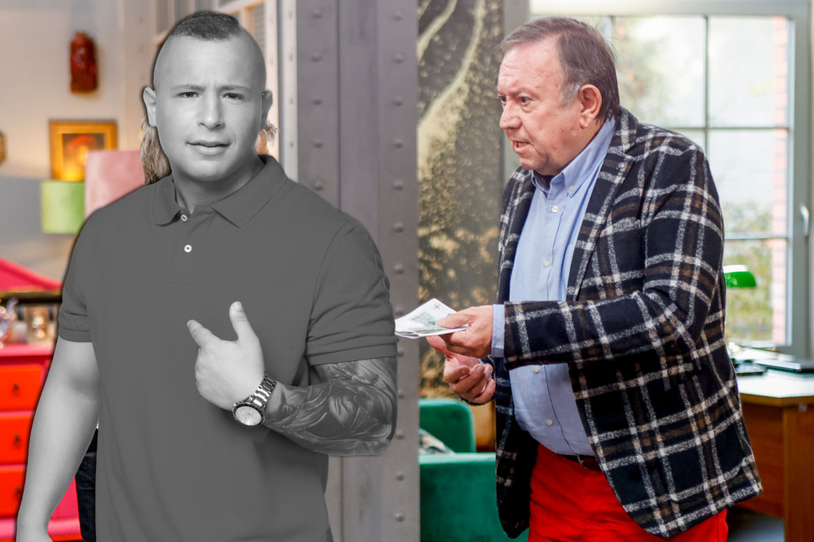 Mateusz Murański i Zbigniew Buczkowski w serialu "Lombard. Życie pod zastaw"