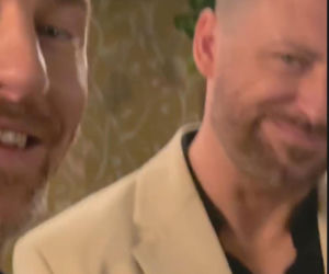 Barwy szczęścia nowy sezon na planie. Maciej Wilk (Adam Szczyszczaj), Szczepan (Robert Gulaczyk)