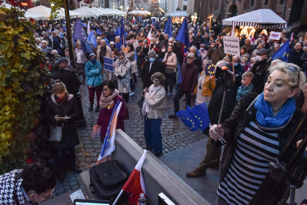 Toruński protest przeciwko orzeczeniu TK