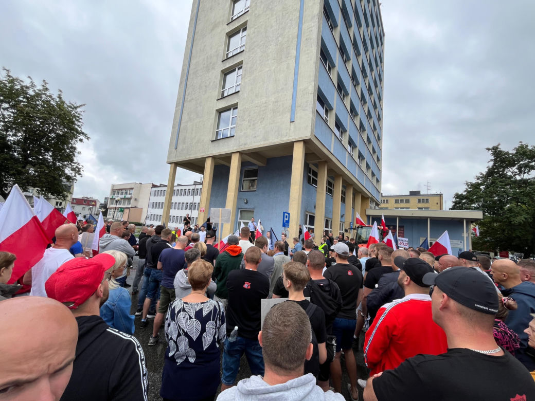 Protest Konfederacji w Siedlcach zgromadził ok. 600 osób