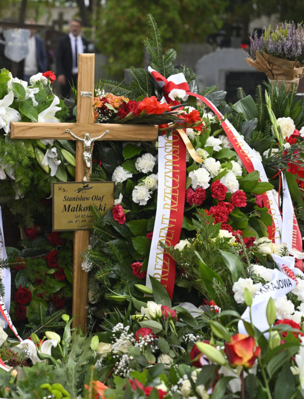 Tak wygląda grób ks. Małkowskiego