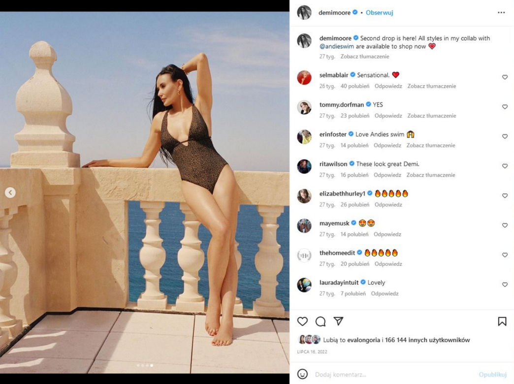 Walka dojrzałych piękności na bikini! 54-latka kontra 60-letnia Demi Moore