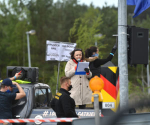 Protest na granicy polsko-niemieckiej w Lubieszynie