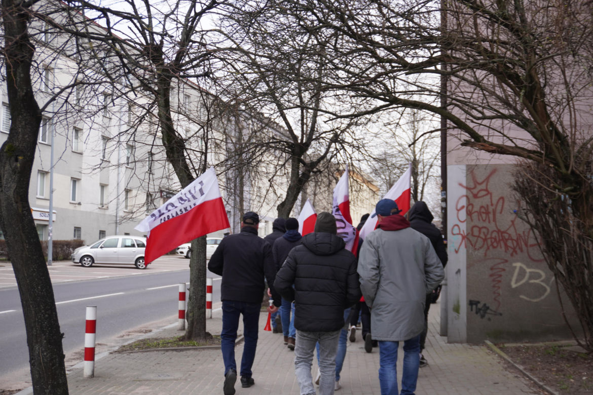 Protest rolników w Białymstoku. Przemarsz ulicami miasta 4 marca