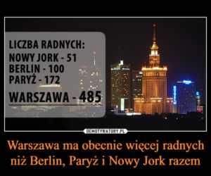 Najlepsze memy i demotywatory o Warszawie