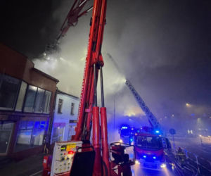 Pożar kamienicy w Będzinie. Ewakuowano mieszkańców