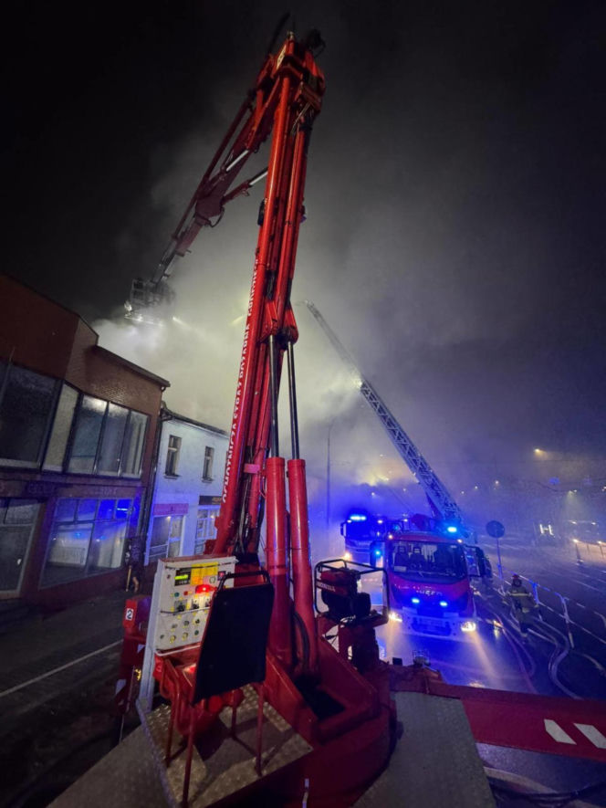 Pożar kamienicy w Będzinie. Ewakuowano mieszkańców