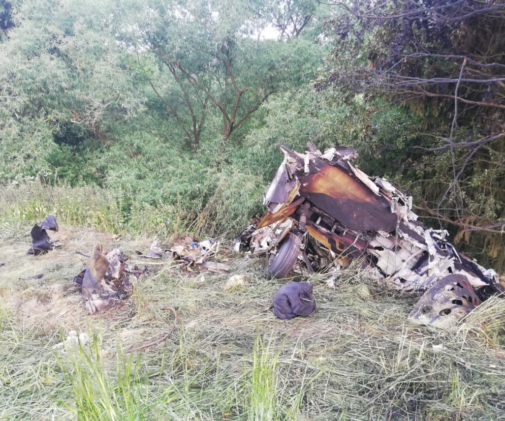 Tragedia po Antidotum. W Czechach rozbił się samolot T-28 Trojan, pilot nie żyje