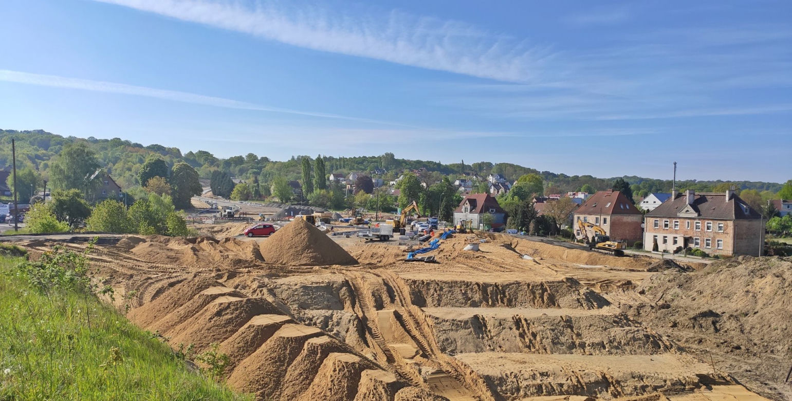 Budowa węzła Granitowa - maj 2020