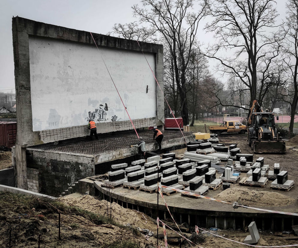 Modernizacja amfiteatru w Żydowcach - styczeń 2020