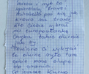 Takich jak ty powinni palić w Auschwitz
