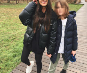 Klaudia El Dursi z rodziną
