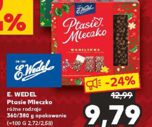 Wedlowskie ptasie mleczko - 9,79 zł/360/380 g 
